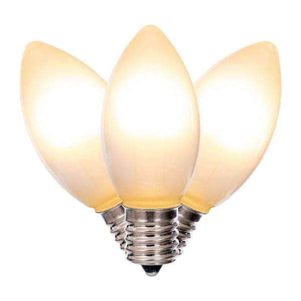 0.6 watt 120 volt C9 Intermediate Screw Base Warm White Replacement LED Light Bulb (25 Pack)