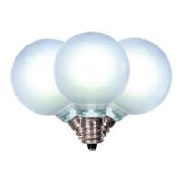 Vickerman 0.6 watt G40 Candelabra Screw Base Pure White Frosted Replacement LED Light Bulb (25 Pack)