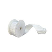 Vickerman 2.5" x 10Yd White Plush Velvet Christmas Ribbon