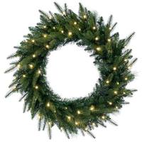Vickerman 30"  Berkley Mixed 50 Light Warm White Artificial Christmas Wreath