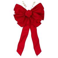 Vickerman 18" x 25.5" Red 11-Loop Christmas Bow 