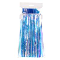 Vickerman 10' x 12" Iridescent Icicle Tinsel Curtain (4 Pack)
