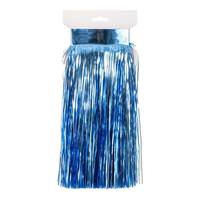 Vickerman 10' x 12" Blue Icicle Tinsel Curtain (4 Pack)
