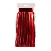 Vickerman 10' x 12" Red Icicle Tinsel Curtain (4 Pack)
