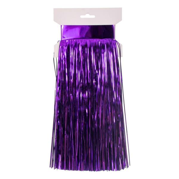 10' x 12" Purple Icicle Tinsel Curtain (4 Pack)