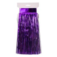 Vickerman 10' x 12" Purple Icicle Tinsel Curtain (4 Pack)