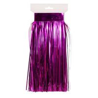 Vickerman 10' x 12" Fuchsia Icicle Tinsel Curtain (4 Pack)