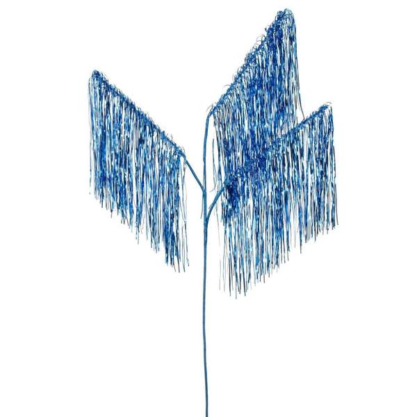 36" Blue Icicle Tinsel Spray (3 Pack)
