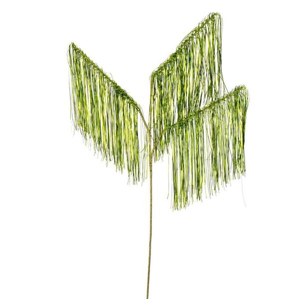 36" Lime Icicle Tinsel Curtain (3 Pack)