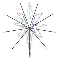 Vickerman 36" 3-D White LED Bethlehem Star Tree Top