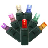 Vickerman 70 Light 23' Green Wire Multi-Color LED Christmas Light Set
