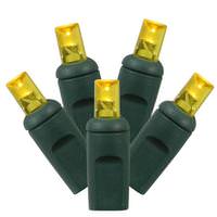 Vickerman 70 Light 23' Green Wire Yellow LED Christmas Light Set