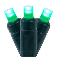 Vickerman 50 Light 25' Green Wire Green LED Christmas Light Set