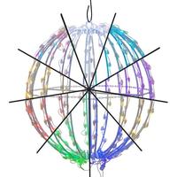 Vickerman 208Lt x 24" RGB/Warm White Folding White Wire LED Sphere
