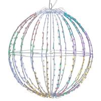 Vickerman 360 Light 42" RGB/Warm White Folding White Wire LED Sphere