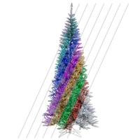 Vickerman 9' x 47" Silver Slim 702 LED Light Prelit Christmas Tree