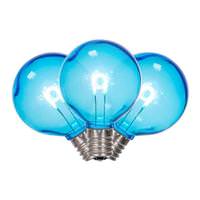 Vickerman 0.6 watt 120 volt - G50 Intermediate Screw Base Teal Replacement LED Light Bulbs (25 Pack)