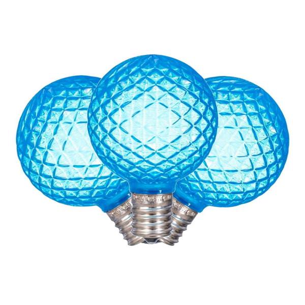 0.8 watt 120 volt G50 Intermediate Screw Base Teal Replacement LED Light Bulb (25 Pack)