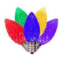 Vickerman 7 watt C9 Intermediate Screw Base Multi-Color Faceted Replacement LED Light Bulb (25 Pack)