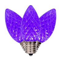 Vickerman 7 watt C9 Intermediate Screw Base Purple Faceted Replacement LED Light Bulb (25 Pack)