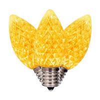 Vickerman 7 watt C9 Intermediate Screw Base Yellow Faceted Replacement LED Light Bulb (25 Pack)