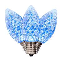 Vickerman 7 watt C9 Intermediate Screw Base Teal Faceted Replacement LED Light Bulb (25 Pack)