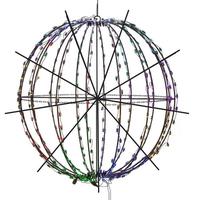 Vickerman 360 Light 42" RGB/Warm White Folding Black Wire LED Sphere
