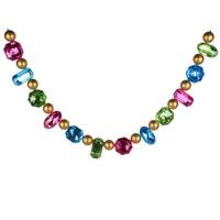 Vickerman 6' Fuchsia/Turquoise/Citron Jewel Garland