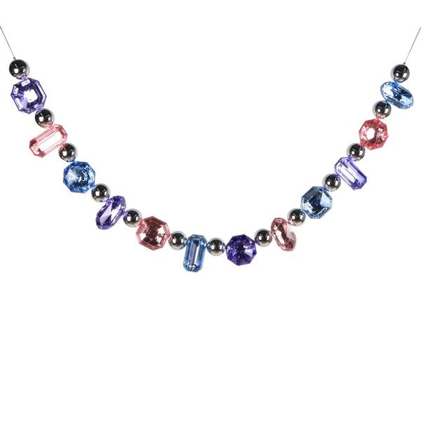 6' Pink/BabyBlue/Lavender Jewel Garland