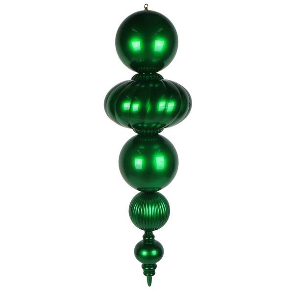 54" Green Candy Apple UV Resistant Finial Christmas Tree Ornament