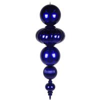 View 54" Purple Candy Apple Finial Christmas Tree Ornament