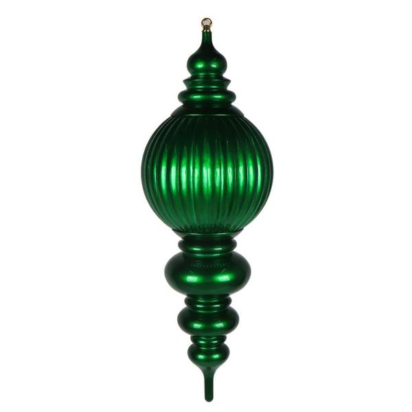 35" Green Candy Stripe UV Resistant Christmas Ornament
