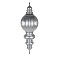 Vickerman 35" Silver Candy Stripe UV Resistant Christmas Ornament
