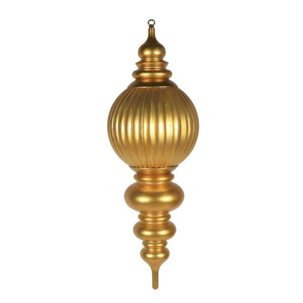 35" Gold Candy Stripe UV Resistant Christmas Ornament