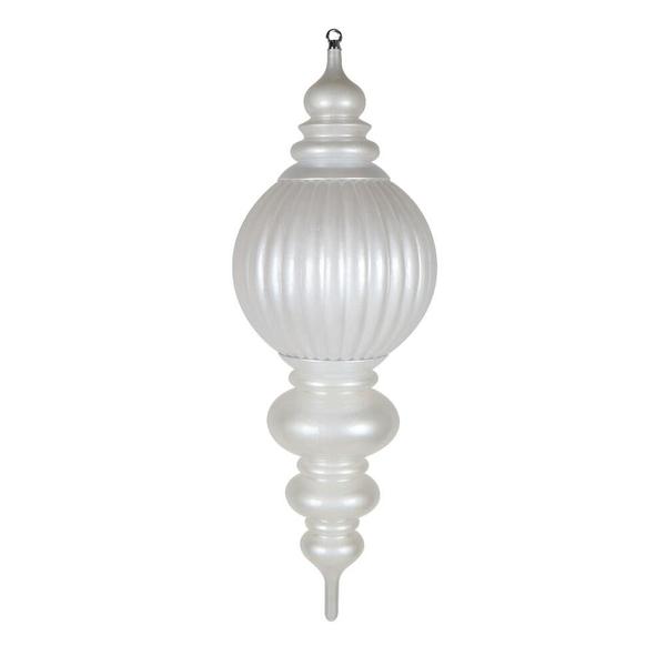 35" White Candy Stripe UV Resistant Christmas Ornament