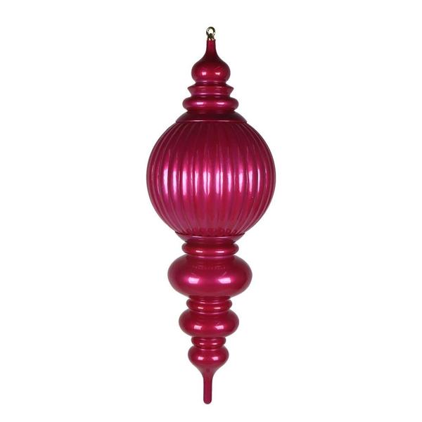 35" Hot Pink Candy Stripe UV Resistant Christmas Ornament