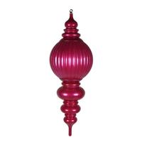 View 35" Hot Pink Candy Stripe UV Resistant Christmas Ornament