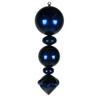 Vickerman 24" Blue Candy Ball Onion Finial Christmas Tree Ornament