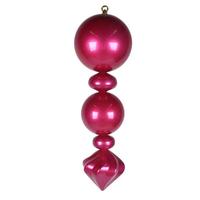 Vickerman 24" Hot Pink UV Candy Ball Onion Finial Christmas Tree Ornament
