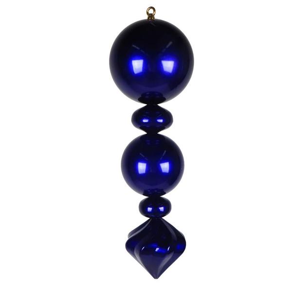 24" Purple Candy Ball Onion Finial Christmas Tree Ornament