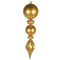 Vickerman 30" Gold Candy Ball Swirl UV Final Christmas Tree Ornament