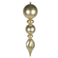 View 30" Champagne Candy Ball Swirl UV Final Christmas Tree Ornament