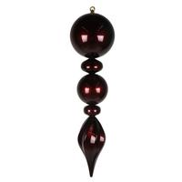 View 30" Burgundy  Candy Ball Swirl UV Final Christmas Tree Ornament