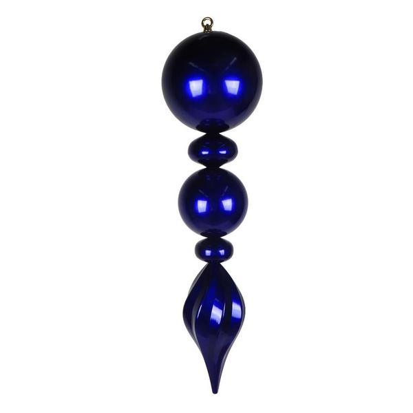 30" Purple Candy Ball Swirl Final Christmas Tree Ornament