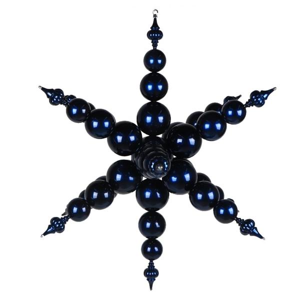39" Blue Starburst Finial Christmas Tree Ornament