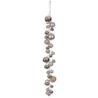 View 6' Oat Matte Shiny Pearl Branch Wire Garland