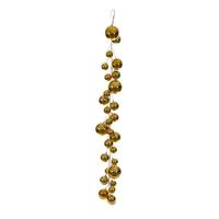 View 6' Gold Shiny Ball Branch Wire Garland