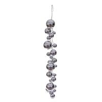 Vickerman 6' Silver Shiny Ball Branch Wire Garland