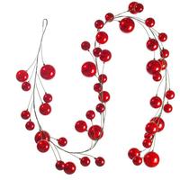 Vickerman 10' Red Candy Ball Wire Garland
