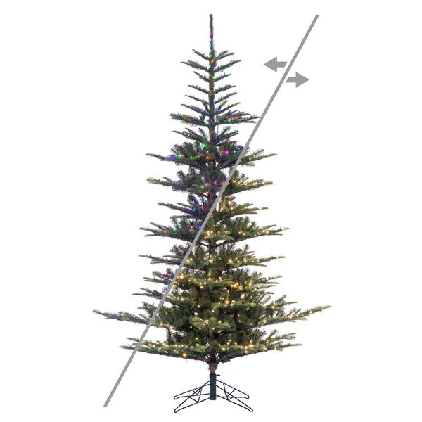 4' x 32" Alberta Spruce 150 LED Light Pre-Lit Artificial Christmas Tree 